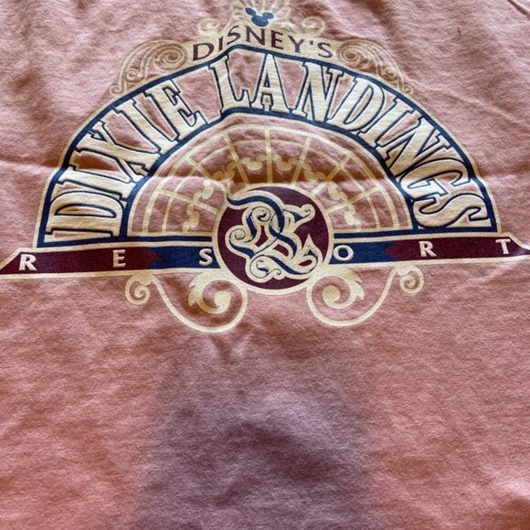 Disney's Dixie Landing Resort Tank Top Women's Pink Cotton Size Large - Picture 2 of 7